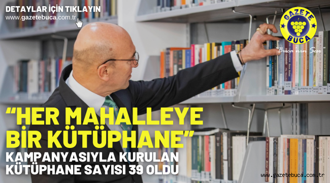 "Her Mahalleye Bir Kütüphane" kampanyasıyla kurulan kütüphane sayısı 39 oldu