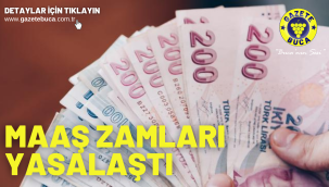 Maaş zamları yasalaştı