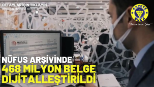 Nüfus arşivinde 468 milyon belge dijitalleştirildi