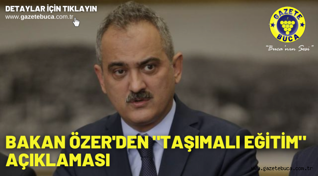 Bakan Özer'den "taşımalı eğitim" açıklaması