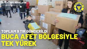 Buca afet bölgesiyle tek yürek