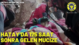 Hatay'da 175 saat sonra gelen mucize