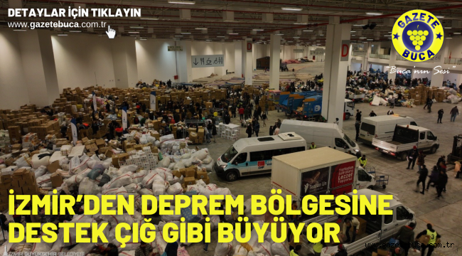 İzmir'den deprem bölgesine destek çığ gibi büyüyor