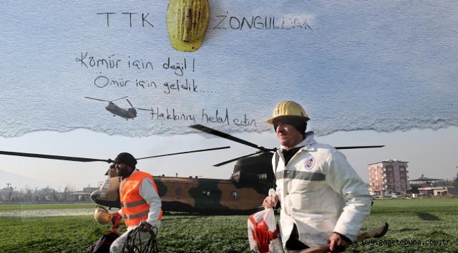 Madencilerden depremzedelere not: Kömür için değil, ömür için geldik