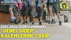 Özel okul ücretlerindeki "genel gider" kalemlerine takip