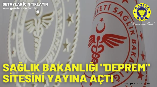 Sağlık Bakanlığı "deprem" sitesini yayına açtı