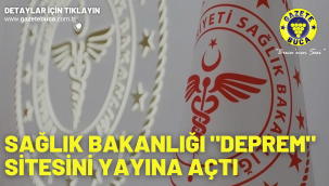 Sağlık Bakanlığı "deprem" sitesini yayına açtı