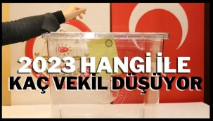 illerin milletvekili sayılarını belirledi