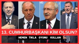 13.CUMHURBAŞKANI KİM OLSUN? Hemen Tıkla Oyunu Kullan
