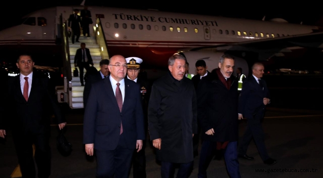 Bakan Akar ve MİT Başkanı Fidan 4'lü toplantı için Moskova'da