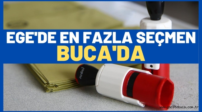 EGE'DE EN FAZLA SEÇMEN BUCA'DA