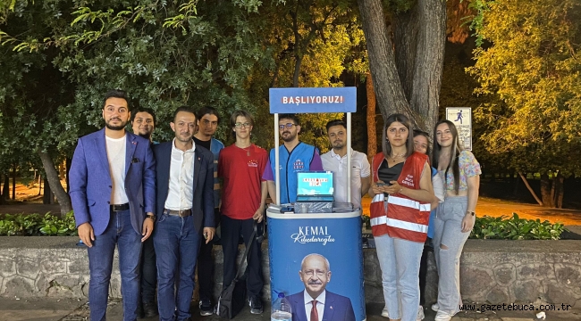 CHP BUCA GENÇLİK GECE GÜNDÜZ SAHADA