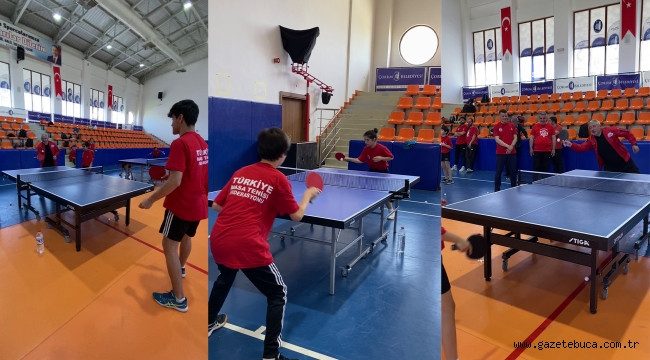 Deprem bölgesinden masa tenisi sporcularının katıldığı "Motivasyon Kampı" Çorum Belediyesi'nin ev sahipliğinde ilimizde yapılıyor.