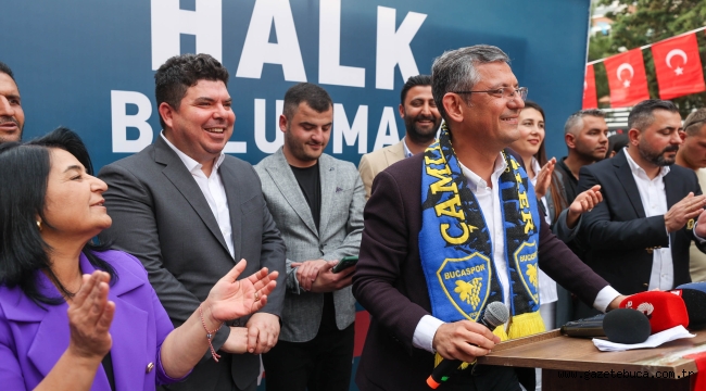   Forbes Caddesi'nde Özgür Özel'e coşkulu karşılama