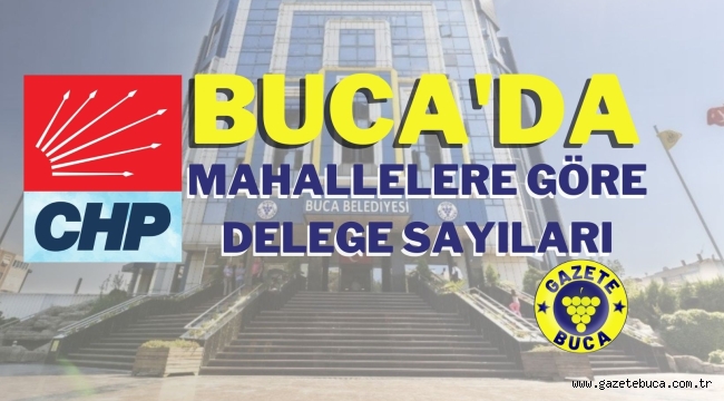 CHP BUCA MAHALLELERE GÖRE DELEGE SAYILARI