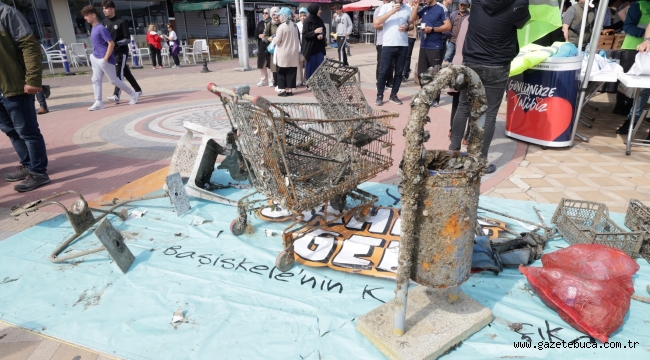 İzmit Körfezinden 5 ton hayalet ağ çıkarıldı