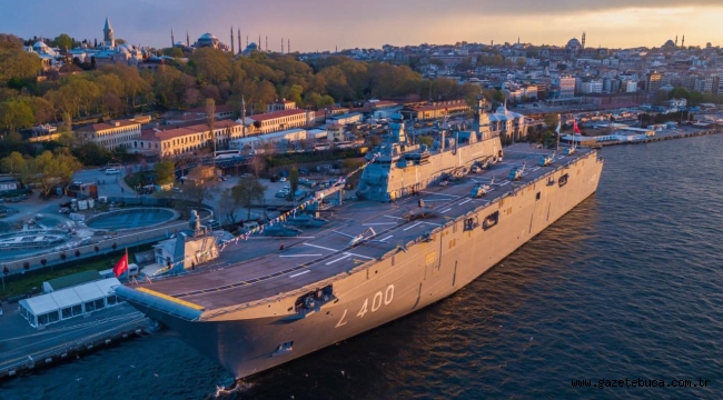 TCG Anadolu, İstanbul ve İzmir'deki limanlarda 400 bin ziyaretçi ağırladı