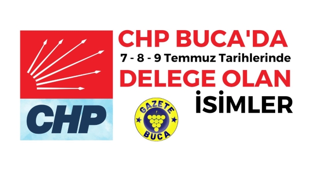 CHP BUCADA DELEGE OLAN İSİMLER