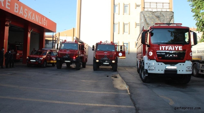 KAYSERİ BÜYÜKŞEHİR İTFAİYESİ'NDEN ANTALYA'DAKİ YANGIN SÖNDÜRME ÇALIŞMALARINA DESTEK
