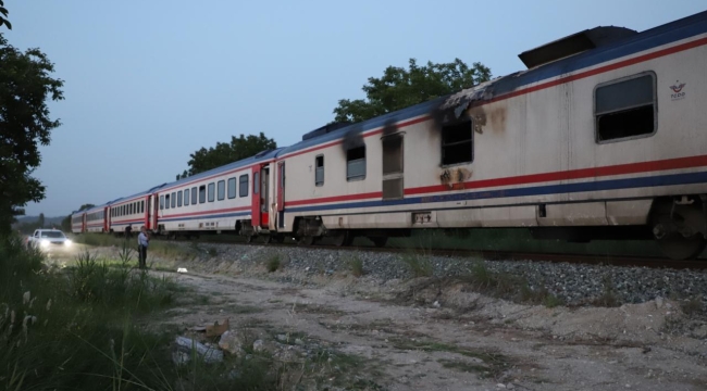 Yolcu treninde yangın