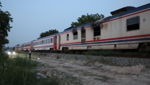 Yolcu treninde yangın