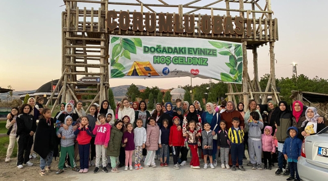 Anne-Çocuk Kampına yoğun ilgi Anne-Çocuk Kampı renkli görüntülere sahne oldu