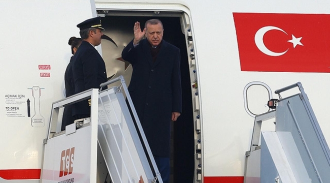Cumhurbaşkanı Erdoğan, Rusya'ya gitti