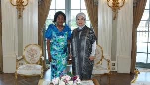 Emine Erdoğan, Kongo Cumhuriyeti Cumhurbaşkanı'nın eşi N'Guesso ile görüştü