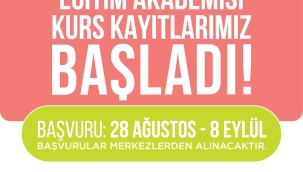 KÜÇÜKÇEKMECE BELEDİYESİ EĞİTİM AKADEMİSİ YENİ DÖNEM KAYITLARI BAŞLADI