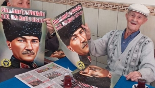 ATATÜRK POSTER DAĞITIMINA DEVAM