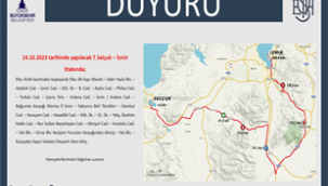 İzmir trafiği için 14 Ekim uyarısı