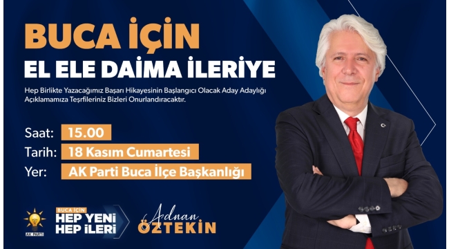 ADNAN ÖZTEKİN ADAY ADAYLIĞINI AÇIKLIYOR