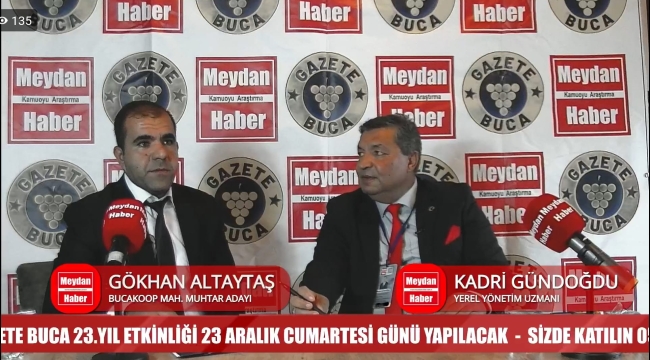 GÖKHAN ALTAYTAŞ BUCAKOOP MAHALLESİ MUHTAR ADAYI