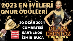 2023 EN İYİLERİ ONUR ÖDÜLLERİ 20 OCAK 2024 CUMARTESİ SAAT:11:00'DA İZMİR BUCA'DA YAPILACAK