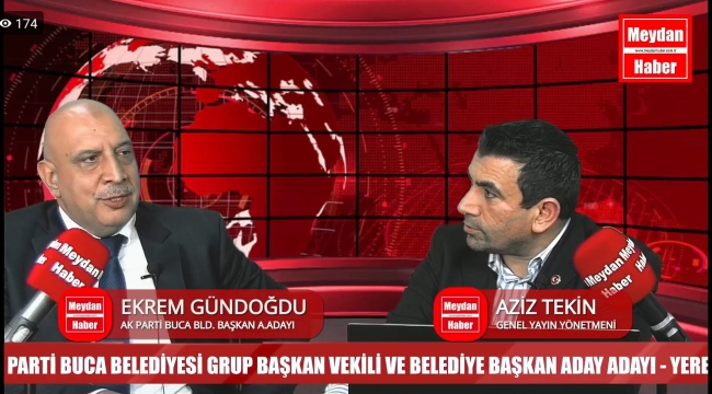 EKREM GÜNDOĞDU BUCA BELEDİYESİ AK PARTİ GRUP BAŞKAN VEKİLİ VE BELEDİYE BAŞKAN ADAY ADAYI