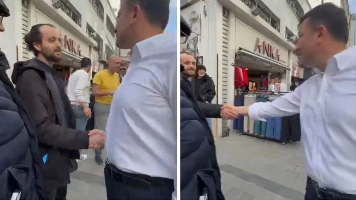 CHP'nin kalesi İzmir'de AK Parti adayı Hamza Dağ, TKP'li gencin sözleri karşısında şaşkınlık yaşadı