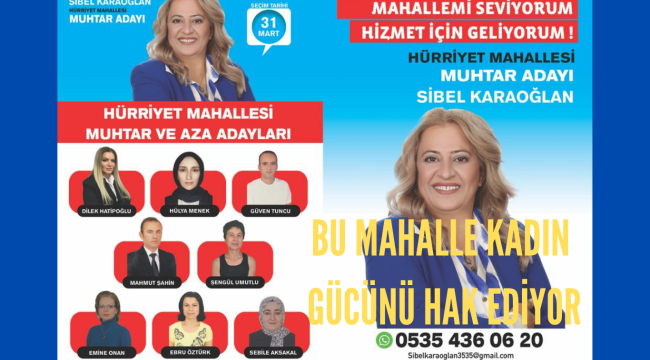 MAHALLEDE  KADIN GÜCÜ!
