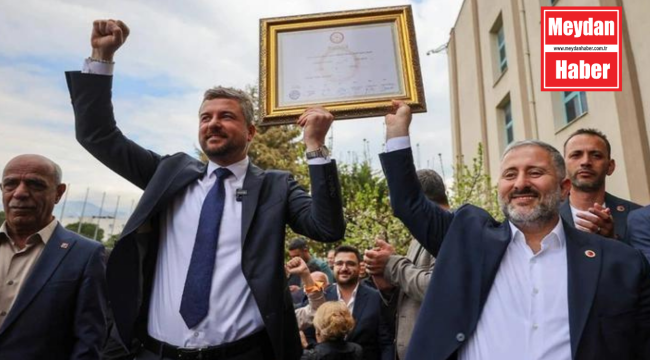  Buca Belediye Başkanı Görkem Duman mazbatasını aldı