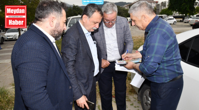 BAŞKAN BALABAN 4 MAHALLEDE İNCELEMEDE BULUNDU