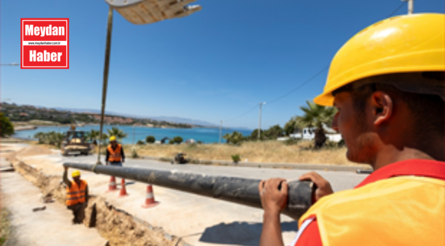 İzmir Büyükşehir Belediyesi Çeşme'nin içme suyu sorununa neşter vuruyor