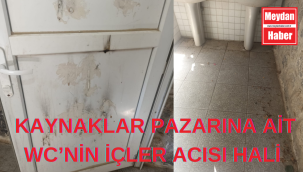 KAYNAKLAR PAZARINA AİT WC'NİN İÇLER ACISI HALİ
