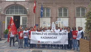 Türkiye Komünist Partisi İzmir İl Örgütü, bugün direnişlerinin 6. günündeki İzdoğa ve İzenerji işçilerini ziyaret etti.