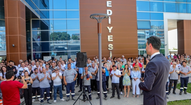 Başkan Önal, personeliyle bayramlaştı 