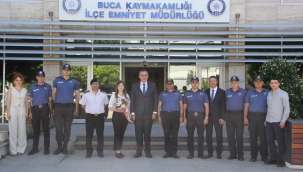 BUCA'DA KAYMAKAM TUNÇER'DEN BAYRAM ZİYARETİ