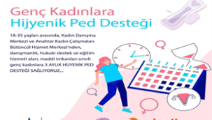 Büyükşehir'den hijyenik ped desteği