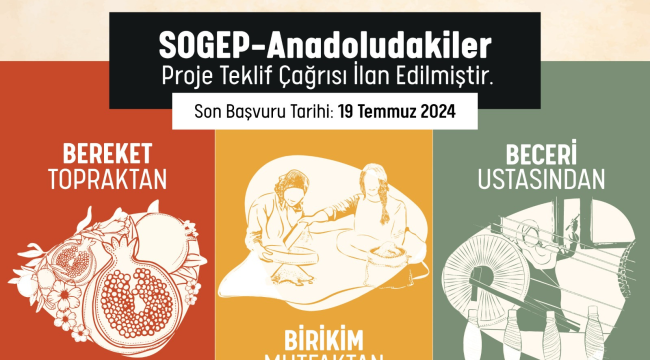 GEKA, 2024 YILI SOSYAL GELİŞMEYİ DESTEKLEME PROGRAMI (SOGEP)- ANADOLUDAKİLER PROGRAMINI AÇIKLADI. ​​​​​​​