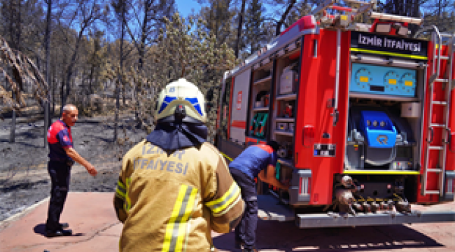 İZMİR'İN ATEŞ SAVAŞÇILARI AĞAÇLAR İÇİN NÖBETTE
