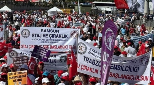 ÖZGÜR ÖZEL'DEN STAJ VE ÇIRAKLIK VURGUSU