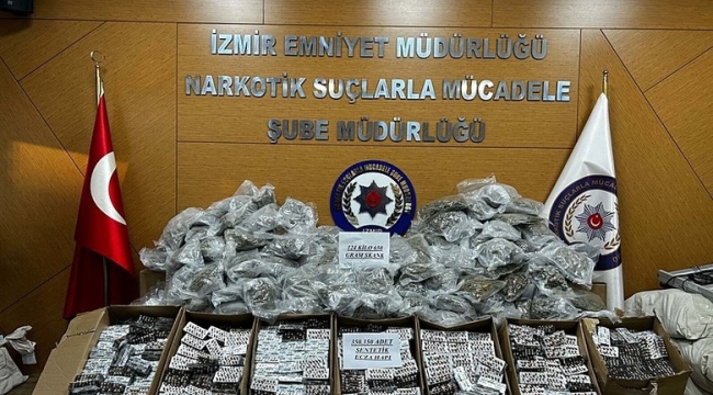 BUCA'da 124 kilo Esrar ele geçirildi