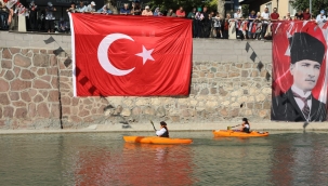 Çankırı'nın gerdanlığı Tatlıçay'a kanolar indi